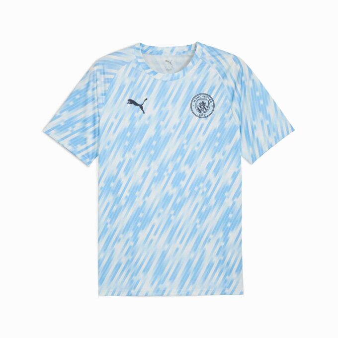 Camiseta de calentamiento de fútbol del Manchester City para hombre