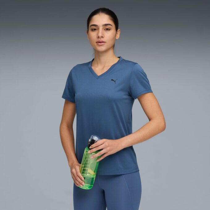 Camiseta de entrenamiento con cuello en V para mujer Train All Day Essentials Camiseta de entrenamiento con cuello en V para mujer Train All Day Essentials