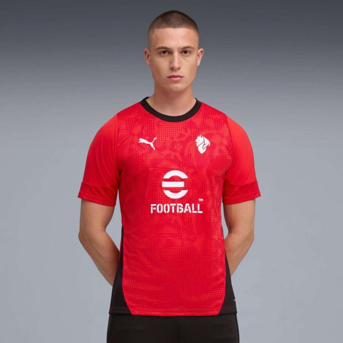 Camiseta de entrenamiento de fútbol de manga larga para hombre del AC Milan Camiseta de entrenamiento de fútbol de manga larga para hombre del AC Milan