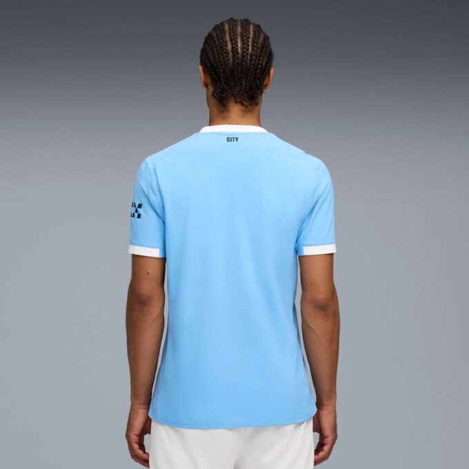 Camiseta de fútbol auténtica de local del Manchester City 25/26 para hombre