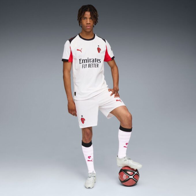 Camiseta de fútbol auténtica de visitante del AC Milan 25/26 para hombre