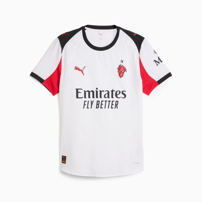 Camiseta de fútbol auténtica de visitante del AC Milan 25/26 para hombre
