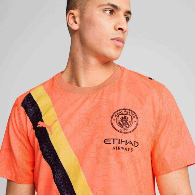 Camiseta de fútbol auténtica del Manchester City para hombre de PUMA x KIDSUPER Camiseta de fútbol auténtica del Manchester City para hombre de PUMA x KIDSUPER