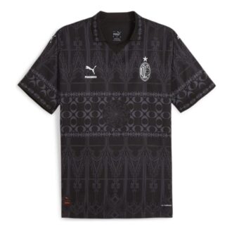 Camiseta de fútbol auténtica PUMA x PLEASURES del AC Milan «Negra»