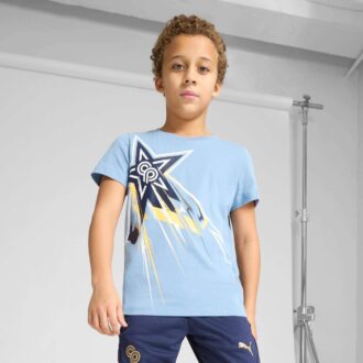 Camiseta de fútbol con el logotipo para niños grandes de PUMA x CHRISTIAN PULISIC