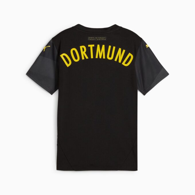 Camiseta de fútbol de visitante del Borussia Dortmund 24/25 para niños grandes (réplica)
