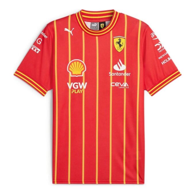 Camiseta de fútbol del equipo Scuderia Ferrari «Leclerc»