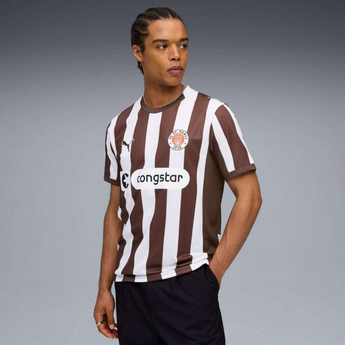 Camiseta de fútbol local para hombre FC St. Pauli ’25/’26 Camiseta de fútbol local para hombre FC St. Pauli ’25/’26