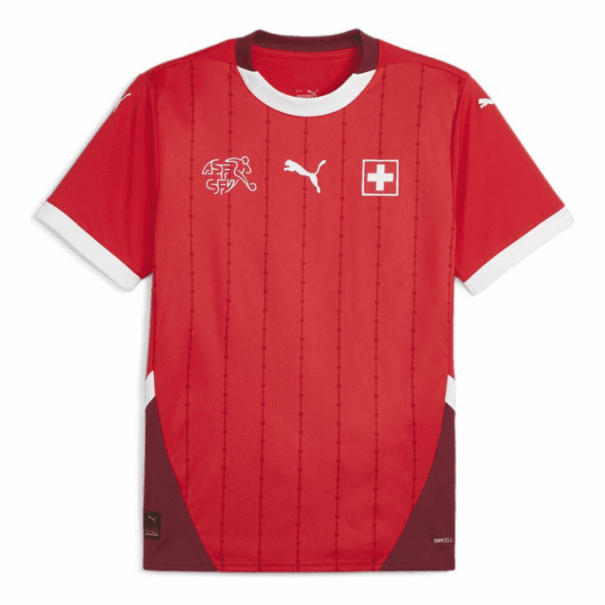 Camiseta de fútbol local Suiza 24 «Roja»