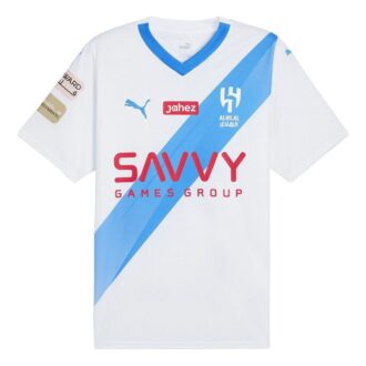 Camiseta de fútbol réplica de Neymar Jr. de visitante del Al Hilal SFC «Blanca»