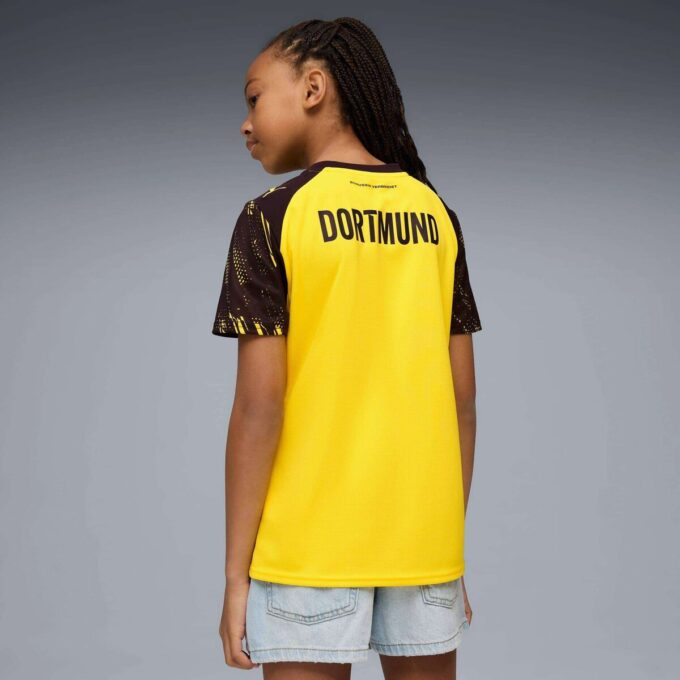 Camiseta de fútbol réplica del Borussia Dortmund para niños de la temporada 25/26