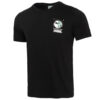 Camiseta de manga corta con estampado fotográfico de grafiti «Negro, azul y rojo»