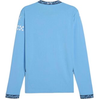 Camiseta de manga larga local del Manchester City 24/25 «Azul y blanco»