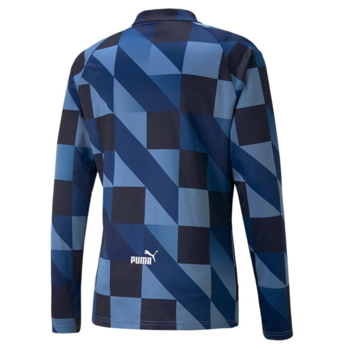 Camiseta de manga larga prepartido del Manchester City FC «Azul Marino»
