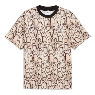 Camiseta de piel de serpiente PUMA x A$AP ROCKY «Marfil escarchado AOP»