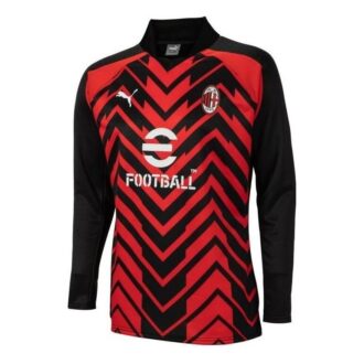 Camiseta de punto del AC Milan para la pretemporada 23-24 «Rojo, negro y blanco»