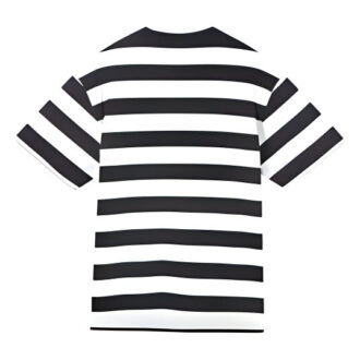 Camiseta de rayas del centro «Negro y blanco»