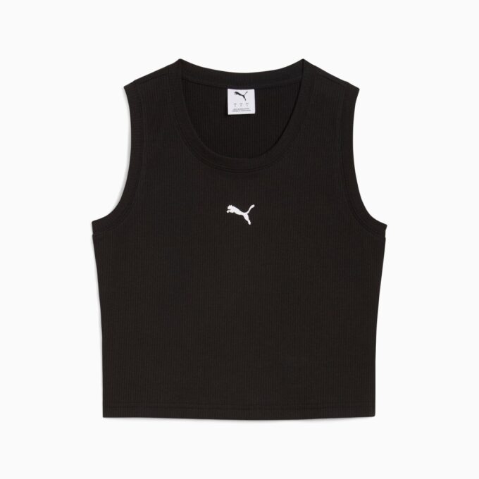 Camiseta de tirantes acanalada para mujer Elevated Essentials Camiseta de tirantes acanalada para mujer Elevated Essentials