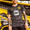 Camiseta de visitante del BVB Borussia Dortmund 21/22 «Negra»