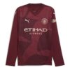 Camiseta de visitante del Manchester City 24/25 (manga larga) «Roja»