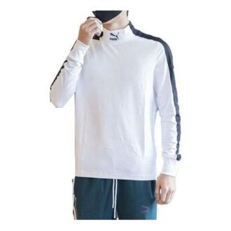 Camiseta deportiva de cuello alto «Blanca»
