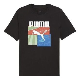 Camiseta deportiva de verano gráfica «Negra»