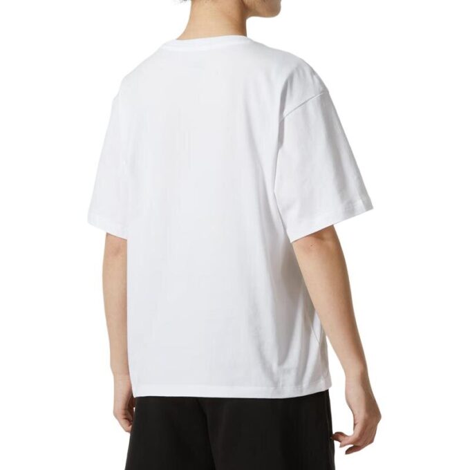Camiseta deportiva estampada para mujer «Blanco y beige»