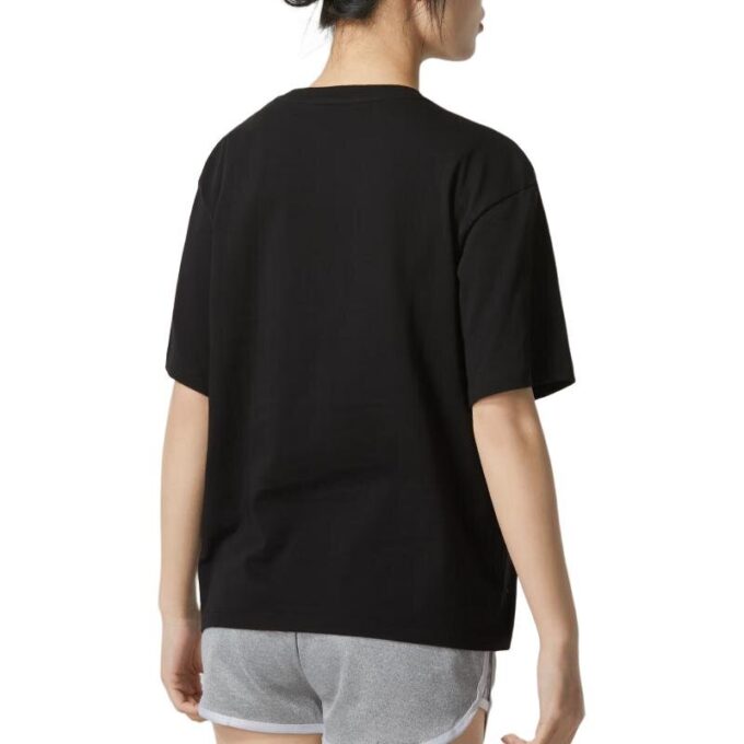 Camiseta deportiva gráfica para mujer «Negro y gris»