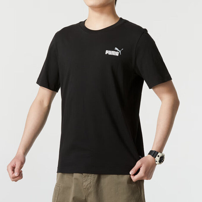 Camiseta Essential Col con logo pequeño «Negra»