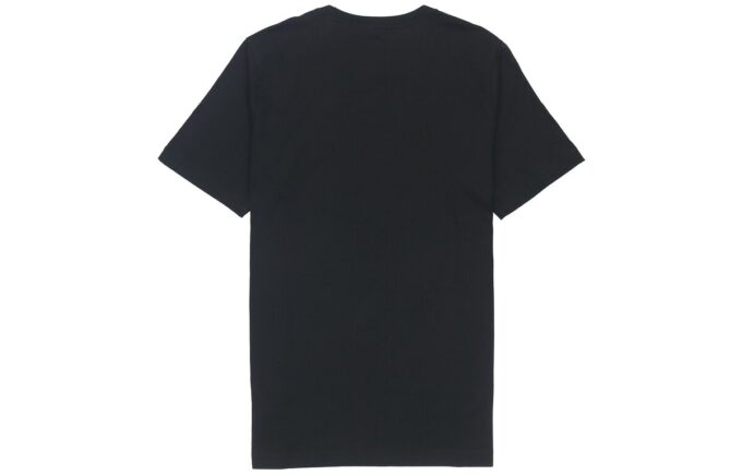 Camiseta Essential Regular Fit con logo estampado «Negra»