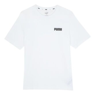 Camiseta Essentials con logo pequeño «Blanca»