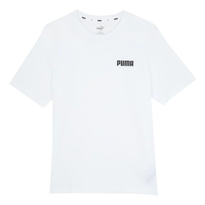 Camiseta Essentials con logo pequeño «Blanca»