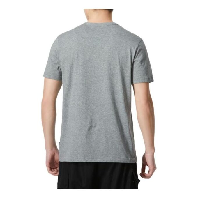 Camiseta Essentials con logo pequeño «Gris»