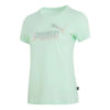 Camiseta Essentials con logo «Verde Plateado» (Mujeres)
