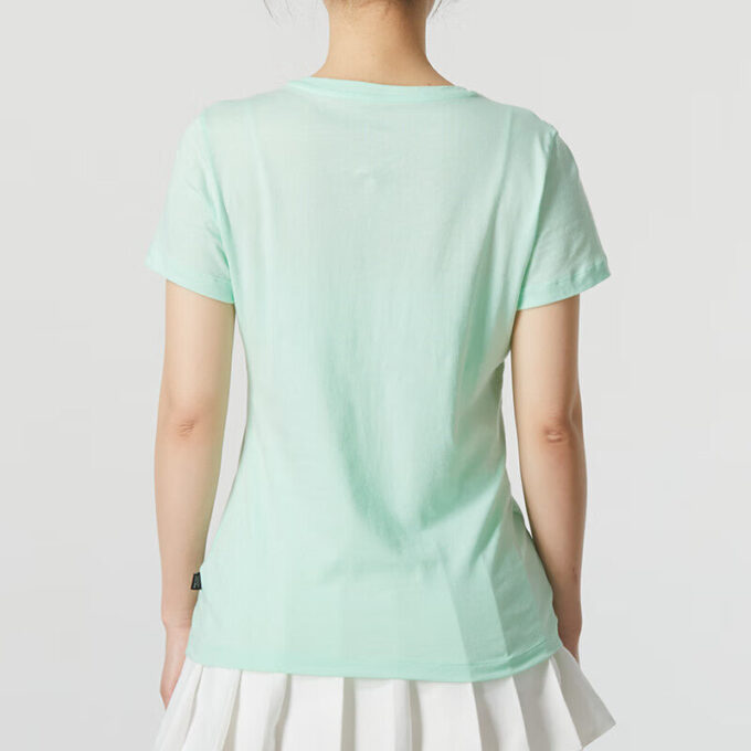 Camiseta Essentials con logo «Verde Plateado» (Mujeres)