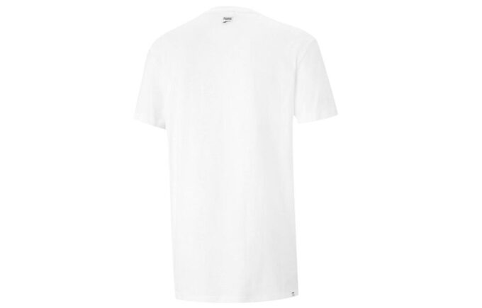 Camiseta estampada de cuello redondo «Blanco y verde»