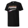 Camiseta estampada de cuello redondo «Negro y blanco»