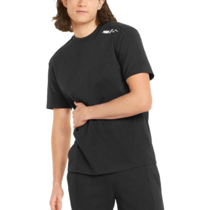 Camiseta estampada de goma gráfica «Negra»