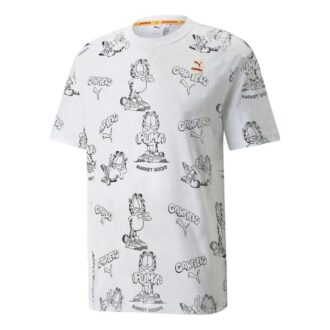 Camiseta estampada PUMA x GARFIELD «Blanca»