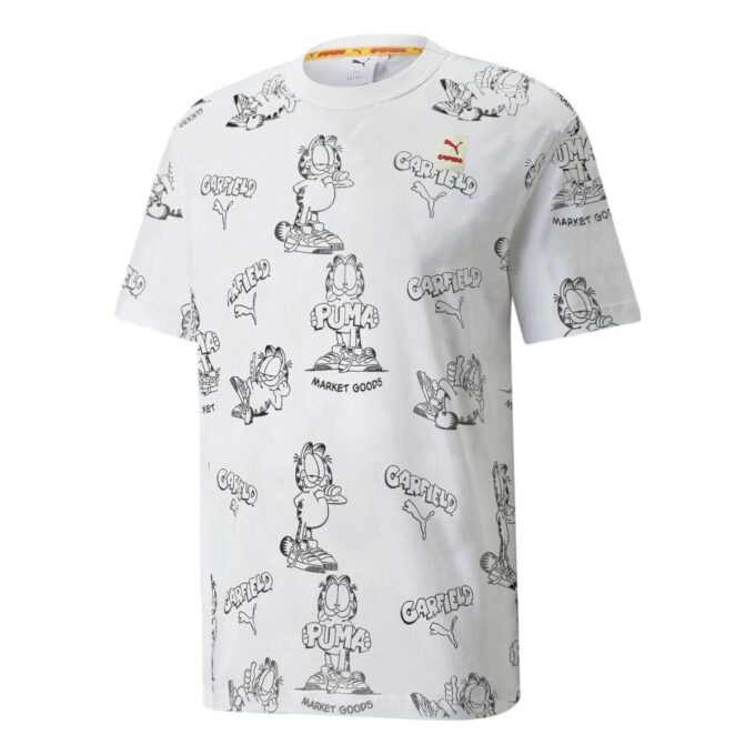 Camiseta estampada PUMA x GARFIELD «Blanca»