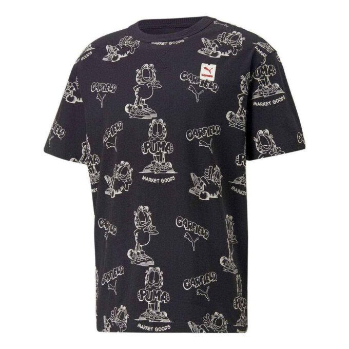 Camiseta estampada PUMA x GARFIELD «Negra»