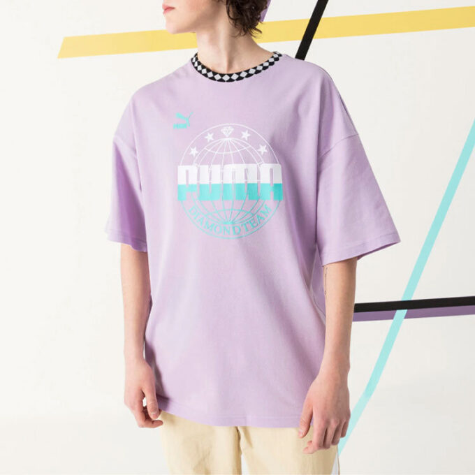 Camiseta extragrande PUMA x Diamond «Morada»
