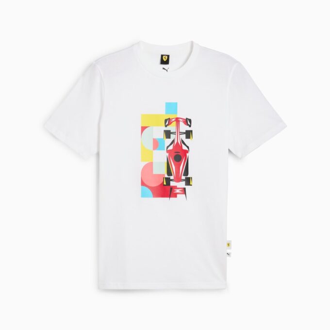 Camiseta gráfica de carrera de la Scuderia Ferrari para hombre