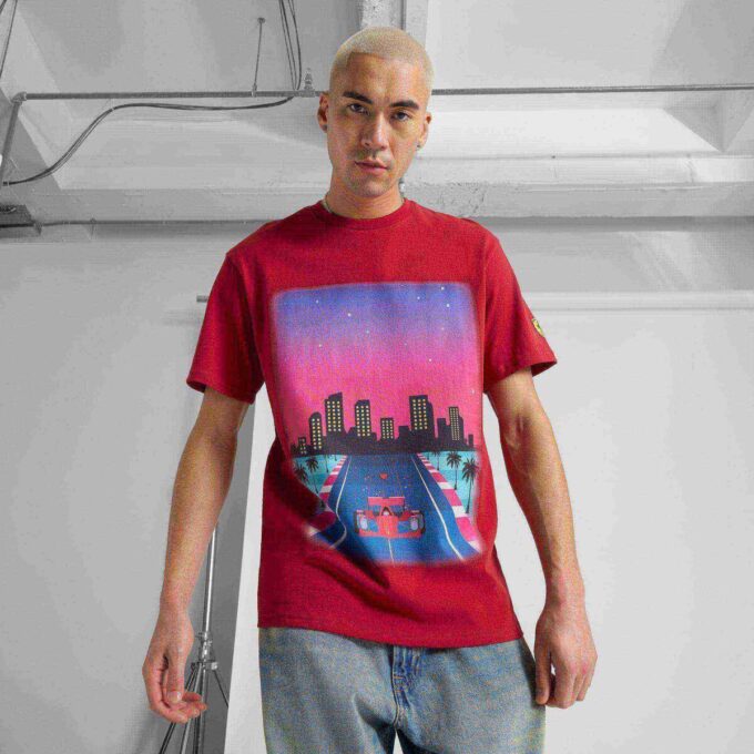 Camiseta gráfica de edición limitada Scuderia Ferrari Miami para hombre Camiseta gráfica de edición limitada Scuderia Ferrari Miami para hombre