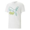 Camiseta gráfica de gato derretido «Blanca»