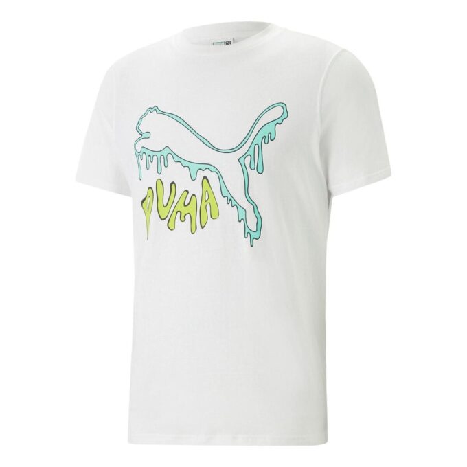Camiseta gráfica de gato derretido «Blanca»