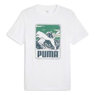 Camiseta gráfica de montaña «Blanca»
