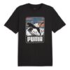 Camiseta gráfica de montaña «Negra»