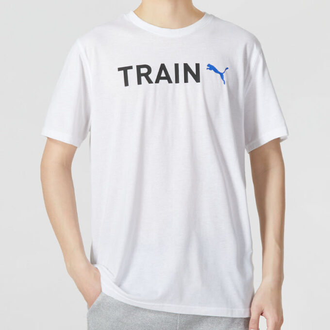 Camiseta gráfica de tren «blanca»