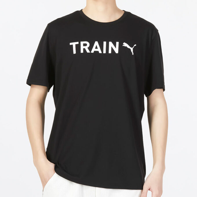 Camiseta gráfica de tren «Negra»
